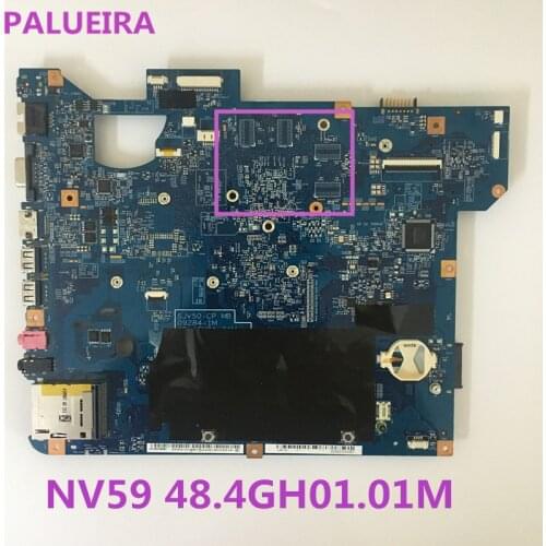 PALUBEIRA Quality mainboard For Acer NV59 TJ75 Laptop motherboard SJV50-CP MB 09284-1M 48.4GH01.01M HM55 100% Tested