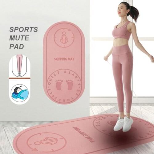 Jump Rope Mat Exercise Cushioning Mute Yoga Mat Sound Insulation And Shock Absorption High Density Board Anti-noice Mat