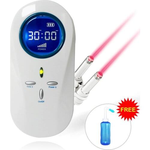 LASTEK No Side Effect Low Level Rhinitis Type Laser Therapy device with free Rhinitis Irrigator