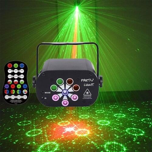 Laser Lights 129 Patterns USB power 8-Eyes Stage Laser Projector Light UV DJ Party Disco Light for Party Birthday Wedding