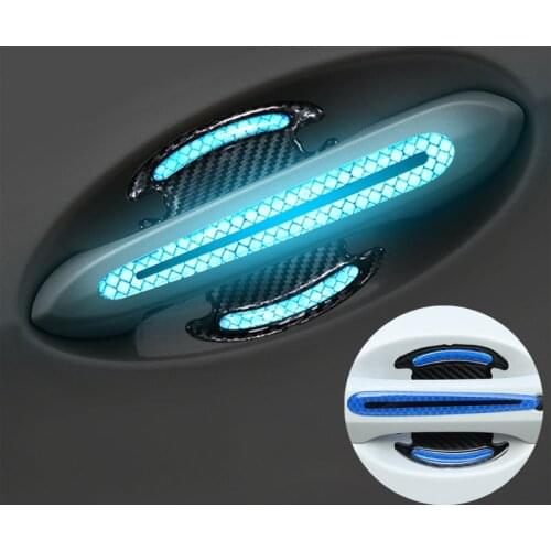 Car Reflective Sticker Door Bowl Anti-scratch Tape For Kia Rio K2 K3 Ceed Sportage 3 sorento cerato armrest picanto soul optima