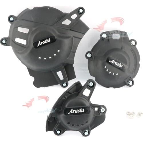 Arashi LOGO For SUZUKI GSXR1000R L7 Engine Cover Set Guard Protector Engine Case Cover Guard 2017