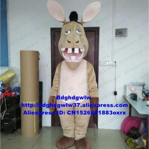 Brown Donkey From Shrek Mascot Costume Adult Cartoon Character Outfit Suit Promotional Items Customers Thanks Meeting zx2030