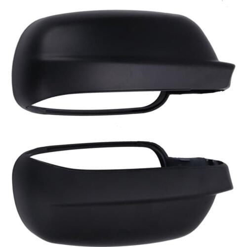 Matte Black Fit For VW Passat B5 Bora Golf 4 Mirror Cover Shell Rearview Cap Set
