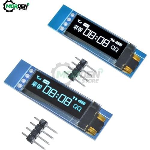 0.91Inch 128 x 32 OLED LCD Display DIY Module IIC I2C Interface SSD1306 Driver IC DC 3.3V 5V 4Pin For Arduino PIC