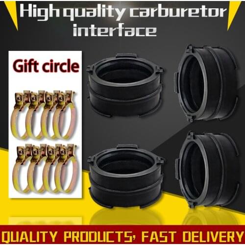 Motorcycle Carburetor Carburetter Adapters Interface Insulator Connector Gum for Honda VTR250 MC20 VTZ250 VT250F VT250 Magna 250