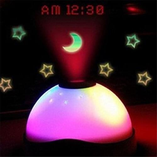 7 Colors Luminous Magic LED Change Star Night Light Magic Projector Backlight Clock Children Gift L*5