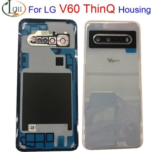 NEW Original For LG V60 ThinQ Battery Cover Back Glass Housing Back Case Backshell For LG V60 Thinq Back Battery Cover