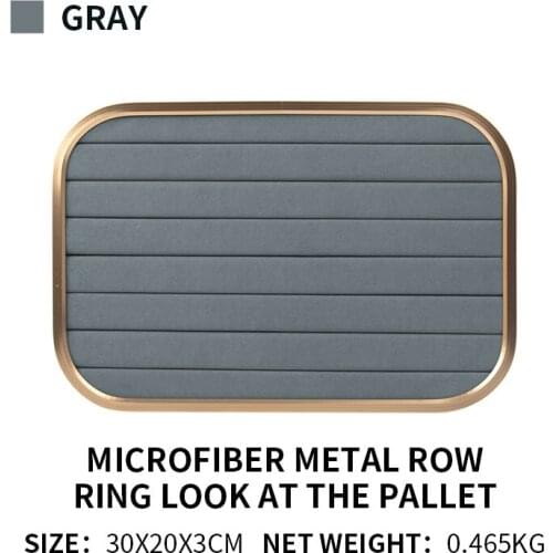 Hot Selling Fashion Metal Fiber Ring Earring Pendant Storage Tray Jewelry Box For Female Organizer High Quality Display Stand