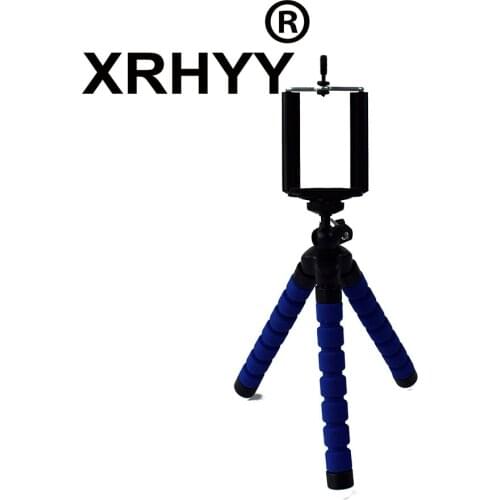 Blue Premium Flexible Tripod Compatible With iPhone/Android Samsung Mini Tripod Stand Holder For Camera GoPro/Mobile Cell Phone