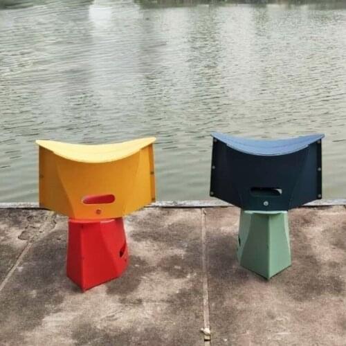 Camp Chair Outdoor Fold Fishing Bench Portable Travel Paper Stool Portable Ultralight Small Stool Travel Camping Chairs
