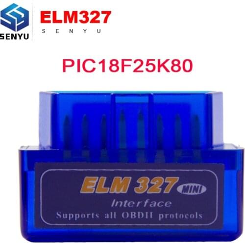 Super Mini ELM327 V1.5 PIC18F25K80 OBD2 Wireless Scanner ELM 327 V1.5 OBDII Code Reader OBD 2 OBD2 Car Diagnostic Auto Tool