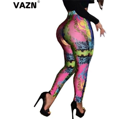 VAZN 2020 New Arrival Indie Folk Retro Parity Young Sexy Joker Soft Elastic High Waist Women Long Skinny Pencil Pants