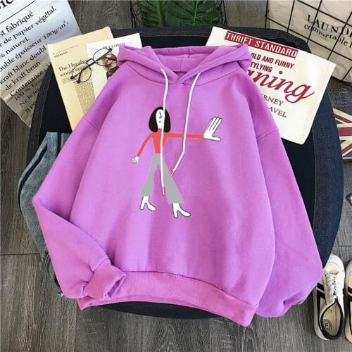 Hoodie Tолстовка женская sweatshirt Printed Hooded Oversized Hooded Women Streetwear Fleece Autumn & Winter Dropshipping