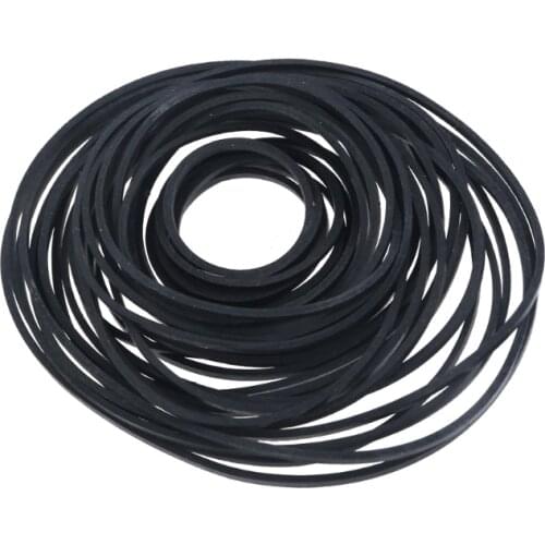 10 Pcs Drive Flat Belts Rubber DVD Cassette Tape Recorder Turntable Strap Belt Cassette Tape Replacement 1.5mm