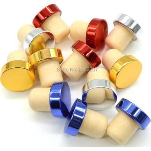 100pcs T Type Wine Plug Red Wine Stopper Reusable High Polymer Bottle Stopper Plug Bareware Bar Tool