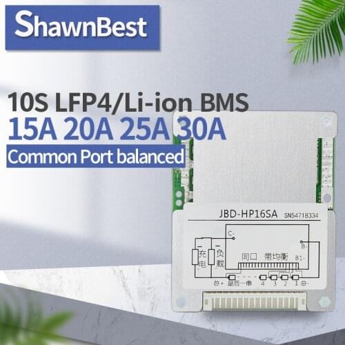 10s bms balance 36V 15A 20A 25A 30A BMS With balance function Common Port PCM Lithium Battery Protection Board