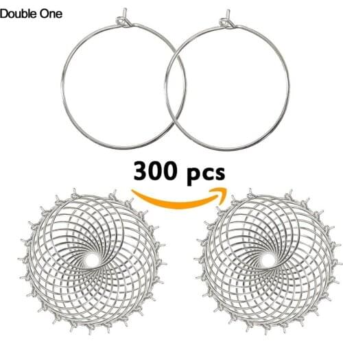300pcs Wine Charm Rings Open Jump Ring Decoration for DIY Wine Charms Earrings Beading Hoop Party Favor Jewelry Making Fingdings