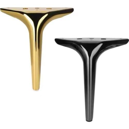4Pcs/Set Simple Modern Furniture Wire Legs Carving TV Cabinet Seat Sofa Hairpin Table Iron Gold Legs For Table Home Accessories