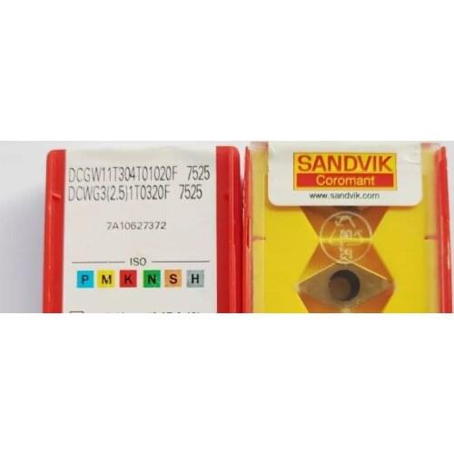 5PCS CARBIDE INSERT DCGW11T304T01020F 7525