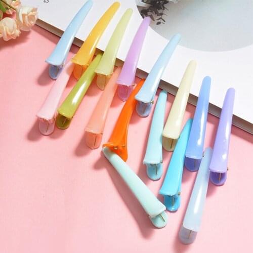 6pcs/set Korean Solid Color Hair Clip Women Hair Accessories Plastic Non-Slip Hairpins Fashion Salon Styling Hairgrips Wholesale