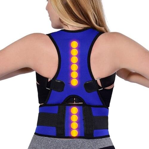 Back Brace Corset Shoulder Lumbar Posture Corrector Bandage Spine Support Belt Magnetic Therapy Back Support Posture Correction