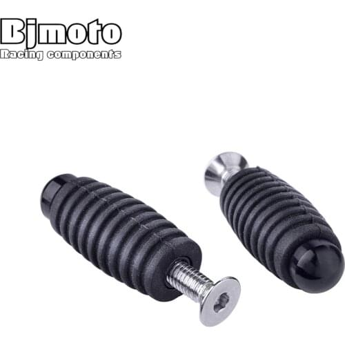 BJMOTO 6MM M6 Brake Lever Toe Peg Gear Shift Toepeg Pedals Adapter for Suzuki Yamaha Kawasaki Honda Ducati Aprilia BMW Rearsets