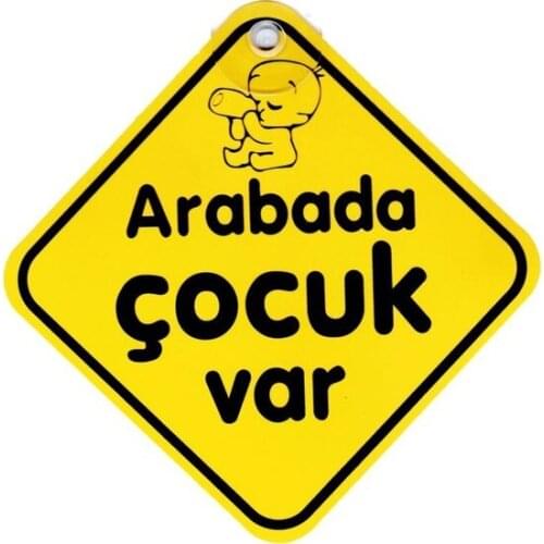 Cansüs Suction Cups Have Child Of In Car Warning Write 15 cm wall graphics gráficos de parede настенная графика