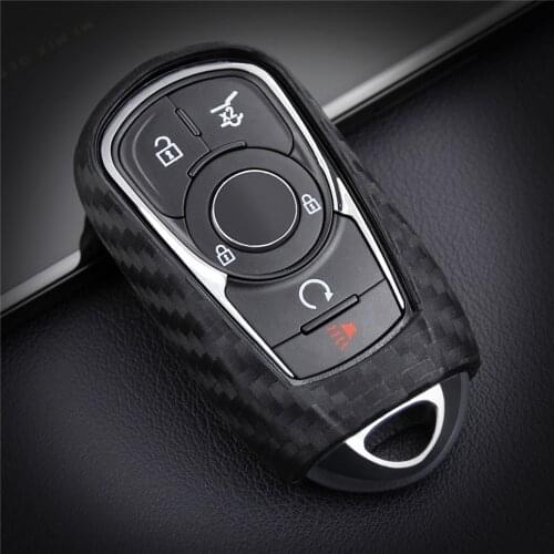 Carbon Fiber Silica Gel Car Key Case Cover For Opel Vauxhall Mokka Encore Astra Corsa E Insignia Zafira G H For Buick Chevrolet