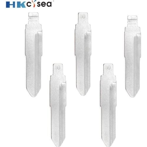 HKCYSEA KD#80 KD Remote Uncut Blank Metal Blade Type #80 for SGMW Car Key Remote Blade Replacement