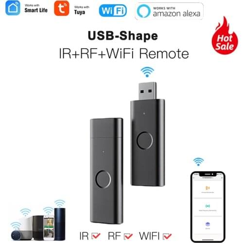 433MHZ RF IR Remote Control Smart Wifi Infrared Tuya For Smart Home Control For TV DVD AUD AC Works With Amz Alexa Google Home
