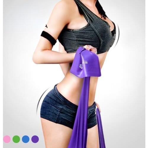 Yoga Pilates Resistance Thera Bands Flat Latex Exercise Body Band Women Workout and Fitness Equipment