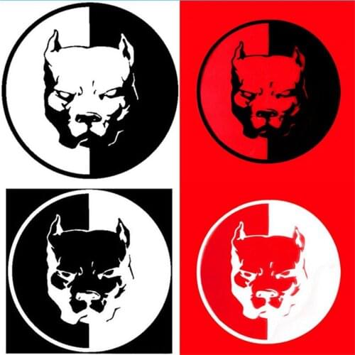 Cute Car Decals Pitbull Super Hero Dog Vinyl Decal Sticker Car Window Bumper Wall