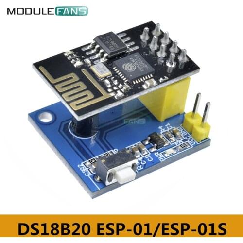 ESP-01/ESP-01S ESP8266 DS18B20 Temperature Sensor Module NodeMCU Adapter Board For Arduino UNO R3 IOT Wifi Wireless