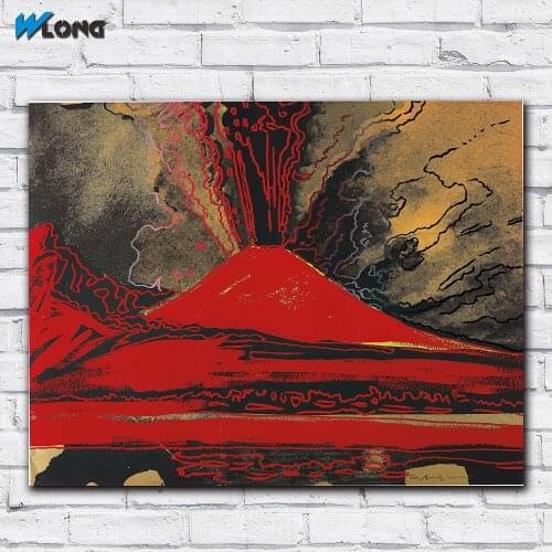 Printing Oil Painting Pop Art Andy Warhol Vesuvius V Wall Art Canvas Prints Pictures Home Decor For Living Room Bedroom Unframe