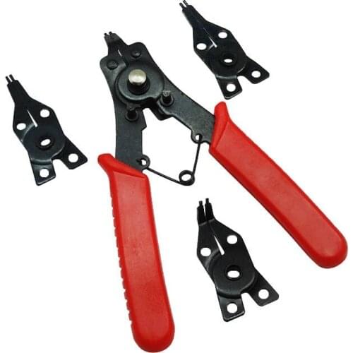 New Snap Ring Plier Set 4-In-1 Combination Circlip Pliers Internal-External Retaining Clip Tool