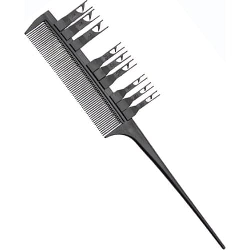 1 Pcs Barber Dyeing Comb Removable Hairdressing Styling Comb With Hook New Style Antler Hair Pick Comb Salon Hair Dyeing Comb