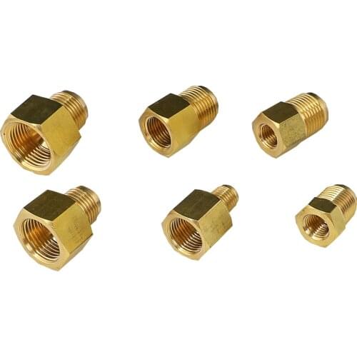45 Degree SAE 1/4" 3/8" 1/2" 3/4" Flare Reducing Fitting Reducer Brass Pipe Connector Adapeter Water Gas Air Fuel