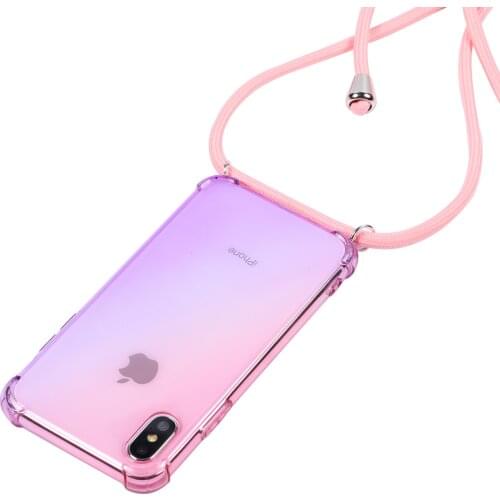 Lanyard Crossbody Rainbow aurora case for Samsung Galaxy S20 ultra S21 S10 S9 S8 plus S7 note 8 9 10 20 houlder rope cord cover