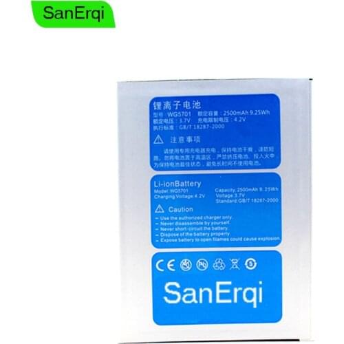 SanErqi 10pcs 2500mAh WG5701 For GFive G Five G'Five G9 G9T Big 7 Big7 Battery