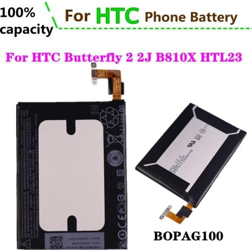 BOPAG100 Replacement Battery For HTC Butterfly 2 2J B810X HTL23 Phone Battery High Capacity 2700mAh Batteries