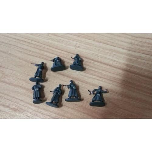 Super mini pvc figure 1:72 ww2 Germman winter suit soldier 7pcs/set