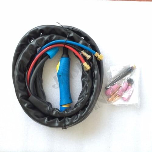 Water cooled Welder Torch WP-18 WP18 Welding Tig Torch Blue Handle 4M Water And Electric Whole