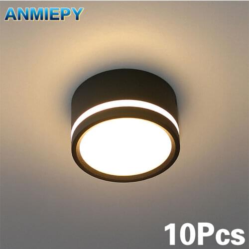 10Pcs Led Downlight 7W 9W 12W 15W 18W 5W Center and Edge Glow Ceiling Spot Light Dimmable AC220V Recessed Indoor Lighting