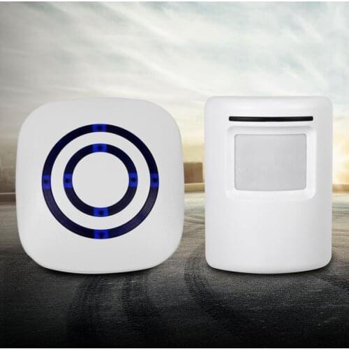 Smart Door Bell Motion Sensor Wireless Doorbell Alert Secure System Alarm Doorbells For Driveway Patrol Garage EU plug