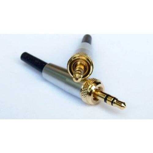 High Quality 5pcs / lot 3.5 MM gold plated stereo 1/8" Screw Lock audio Plug / 3.5mm headphone plug 416