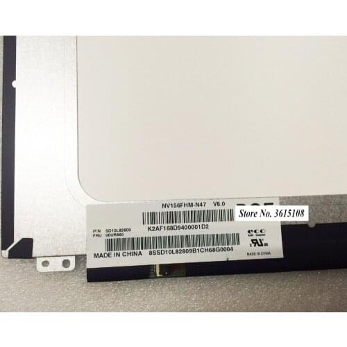 15.6" LCD Screen For BOE NV156FHM-N47 V8.0 NV156FHM N47 For Lenovo FRU 00UR885 1920X1080 30 Pin FHD Display Panel Replacement
