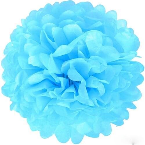 10/15/20/25/30/35cm Paper Flower Balls Pompom For Home Garden Room Background Wedding Decor Birthday Party Supplies Baby Shower