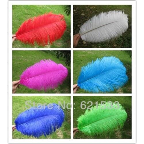 20PCS/LOT 14-16 Inch ostrich feathers high quality variety of colors to choose FREESHIPPING