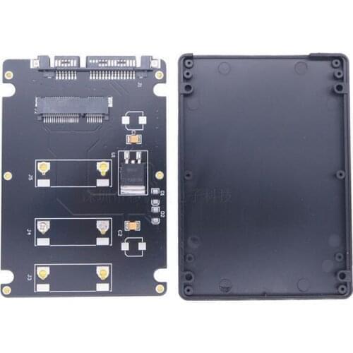 200pcs/lot 2018 New Mini Pcie mSATA Adapter SSD To 2.5 inch SATA3 Adapter Card With Case SATA Adapter Stock With Screws